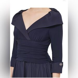 Jessica Howard Women's Mixed-Media Fit & Flare Midi Dress